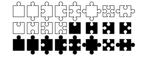 puzzle piece silhouette|puzzle piece silhouette designs.